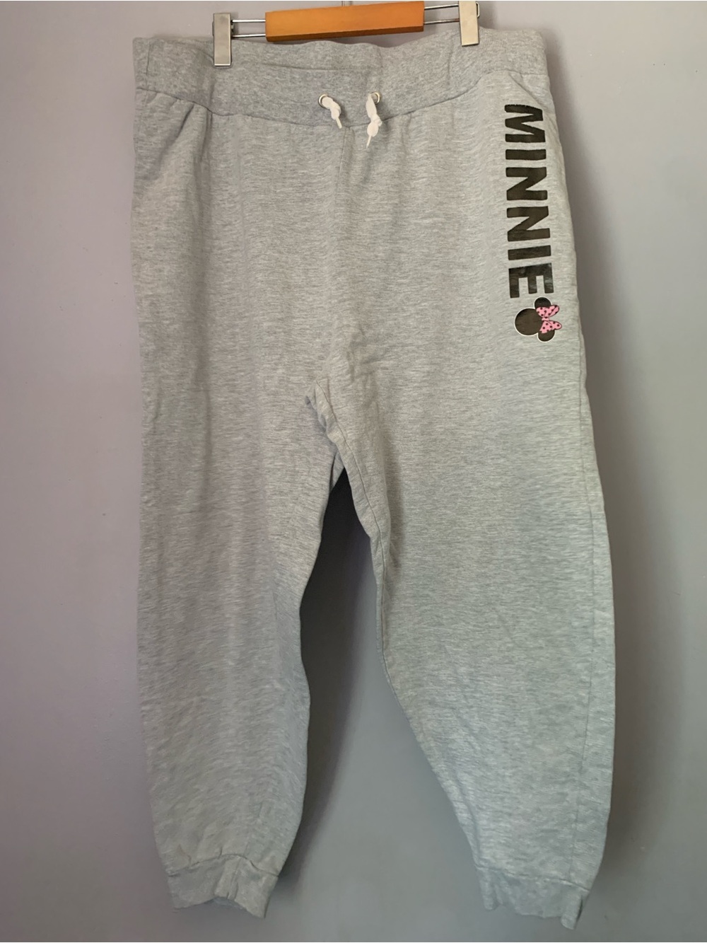 Disney Minnie Mouse Grey Joggers Sweatpants 2XL